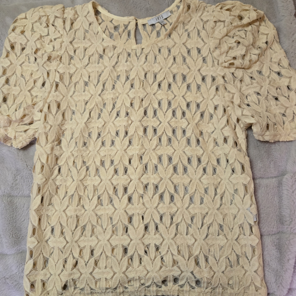 Elegant Cream Lace Top